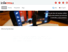 Tablet Screenshot of infocrea.fi